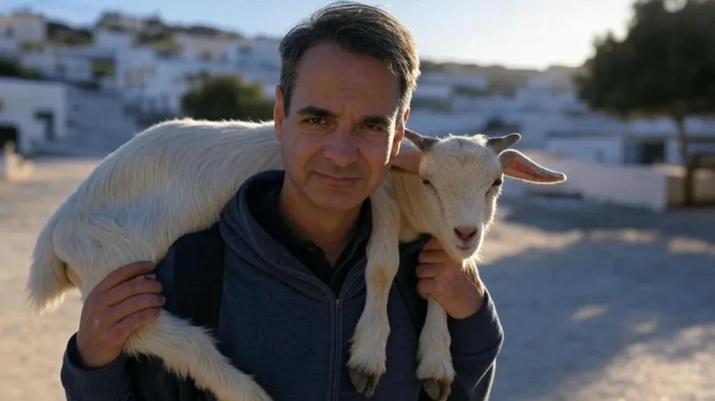 Με τη γίδα στην πλάτη