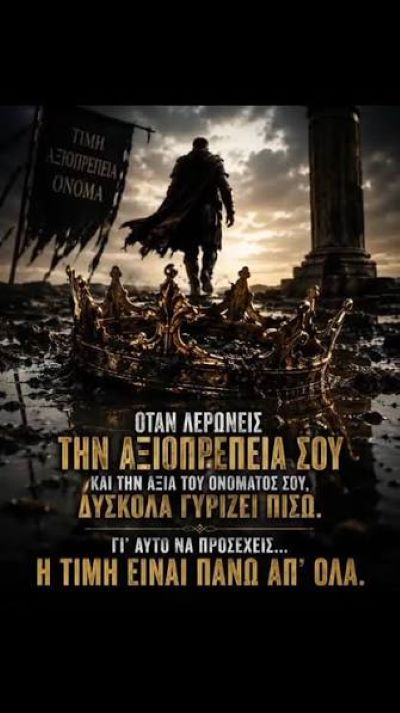 Η χαμένη αξιοπρέπεια
